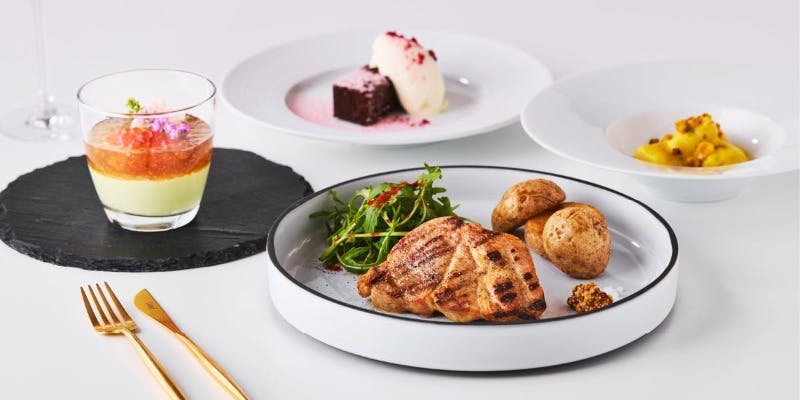 【ランチコース】スープ・肉メイン等全4品