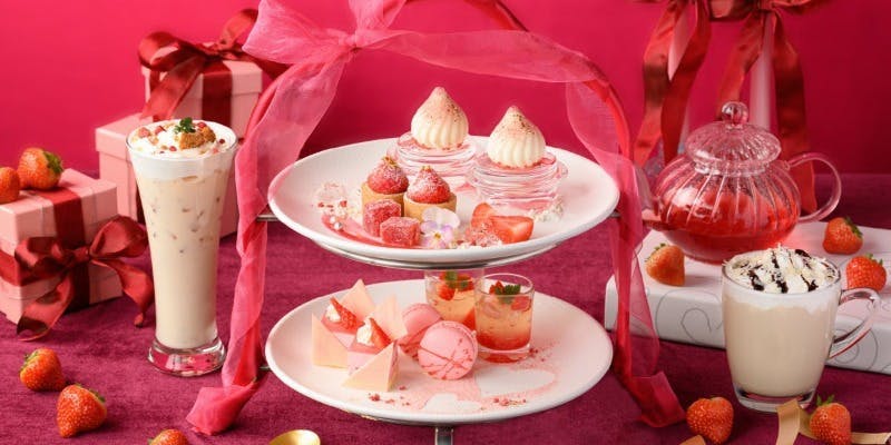 ストロベリー アフタヌーンティースタンド（店内席）