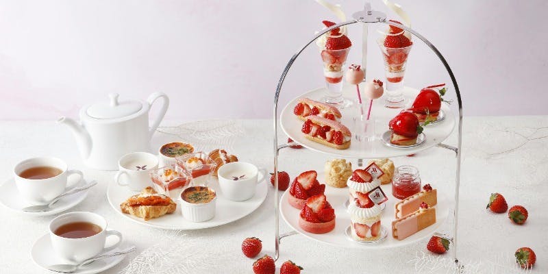 【べにたまを堪能】Strawberry × White Chocolate Afternoon Tea＋TWG8種含むカフェフリー