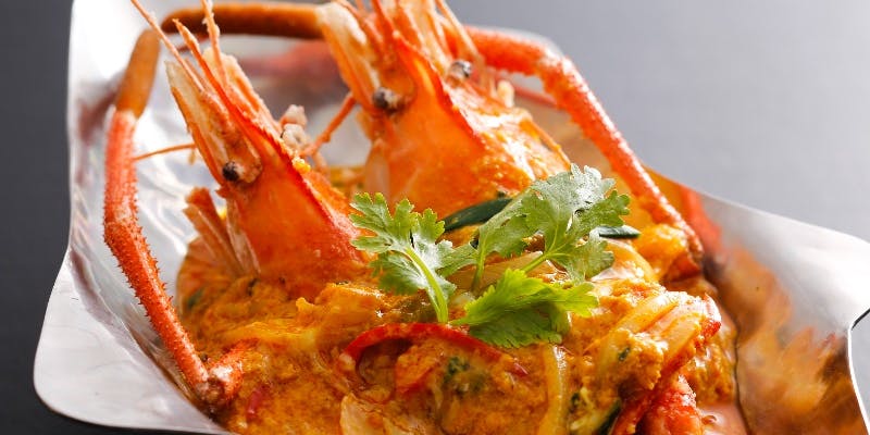 【タイ正月ソンクラーン】タイ正月料理、伝統的魚型鍋や手長海老のWメイン等全7品！