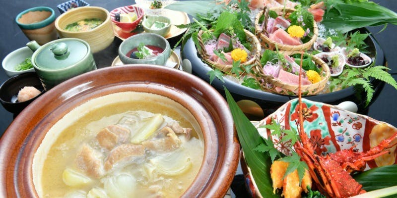 【水たき祝い会席】治作名物水たきを含むお祝い会席＋選べる乾杯酒付（室料無料／12/27～）