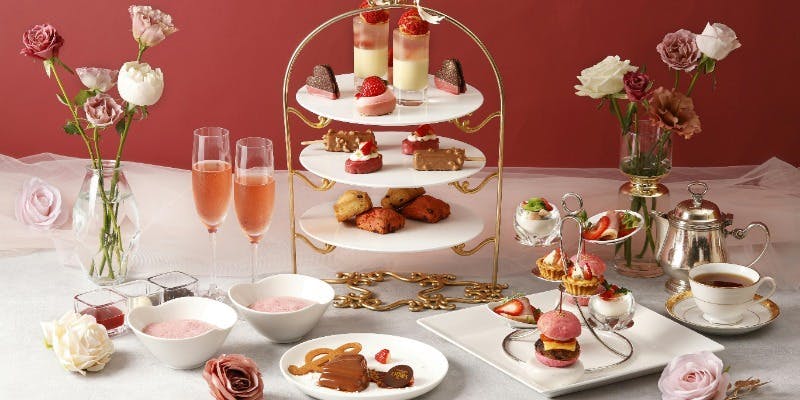 ストロベリー＆ショコラアフタヌーンティー＋乾杯酒（平日）