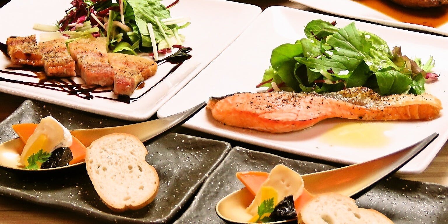 大地の恵み 北海道 永田町店 【人気のランチコース】全6品 デザート