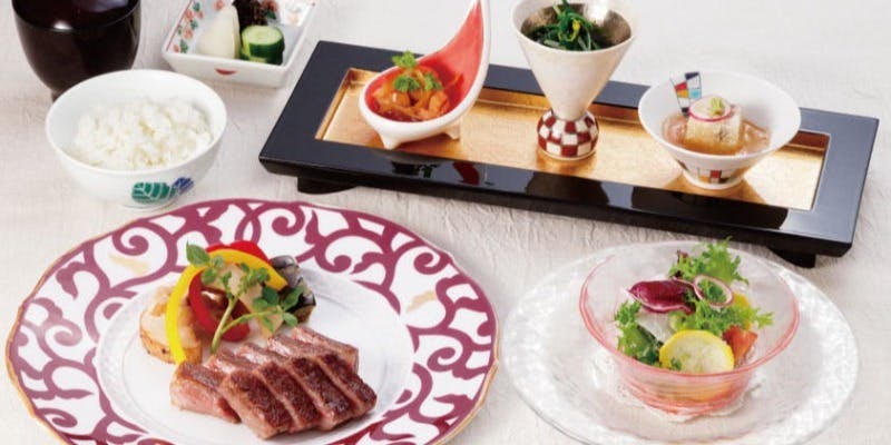 【神戸牛ステーキランチコース】神戸牛内もも約100gのステーキ