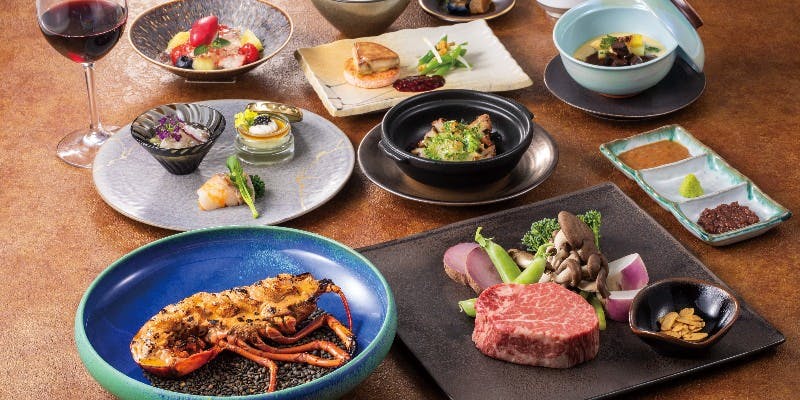 フレンチ鉄板【関帝廟】季節前菜やフォアグラ、相州牛サーロイン等＋乾杯ドリンク（記念日プラン）