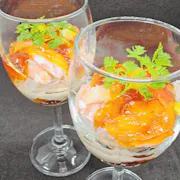 ズワイ蟹と生湯葉のポン酢ジュレ