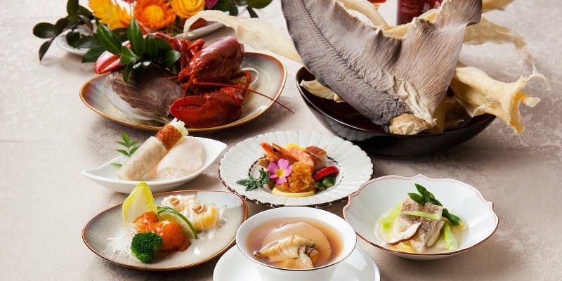 【フカヒレ鮑のスープコース】北京ダックやフカヒレ鮑のスープ大海老など全8品