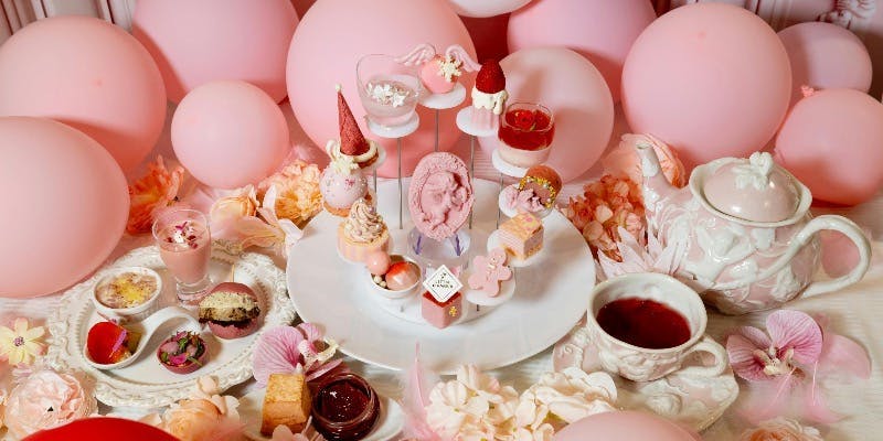 【Xmas2025】【フルコース全20品】ピンクストロベリーフェスティブコレクション＋高級ティーセレクション