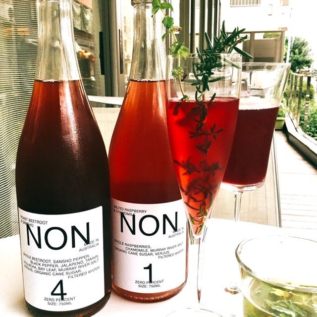 【ノンアルコールペアリング】ハーブティーやオーガニックドリンク等ノンアルコールペアング4杯