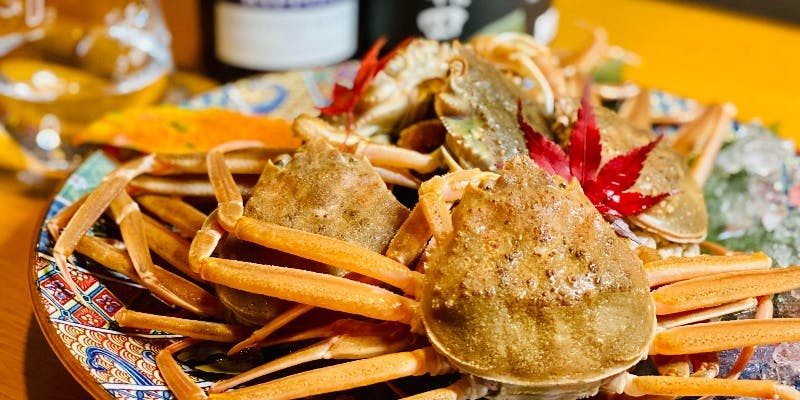 12月限定！【冬の2大極味を味わい尽くす　蟹と河豚の特別コース】香箱蟹、河豚薄造りなど