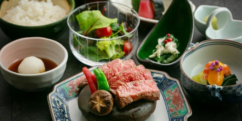 黒毛和牛のステーキ膳