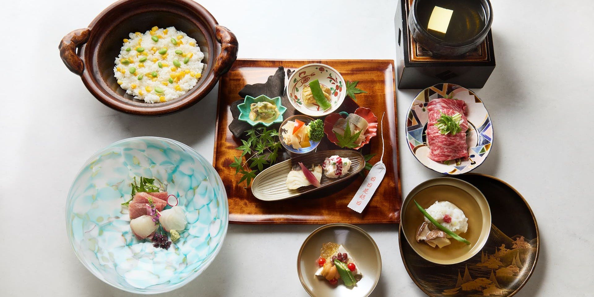 水暉／ザ・リッツ・カールトン京都 【会席～京雅～】先付、御椀、焼八