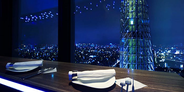 天空lounge Top Of Tree テンクウラウンジ トップオブツリー 東京ソラマチ31f カフェラウンジ 一休 Comレストラン