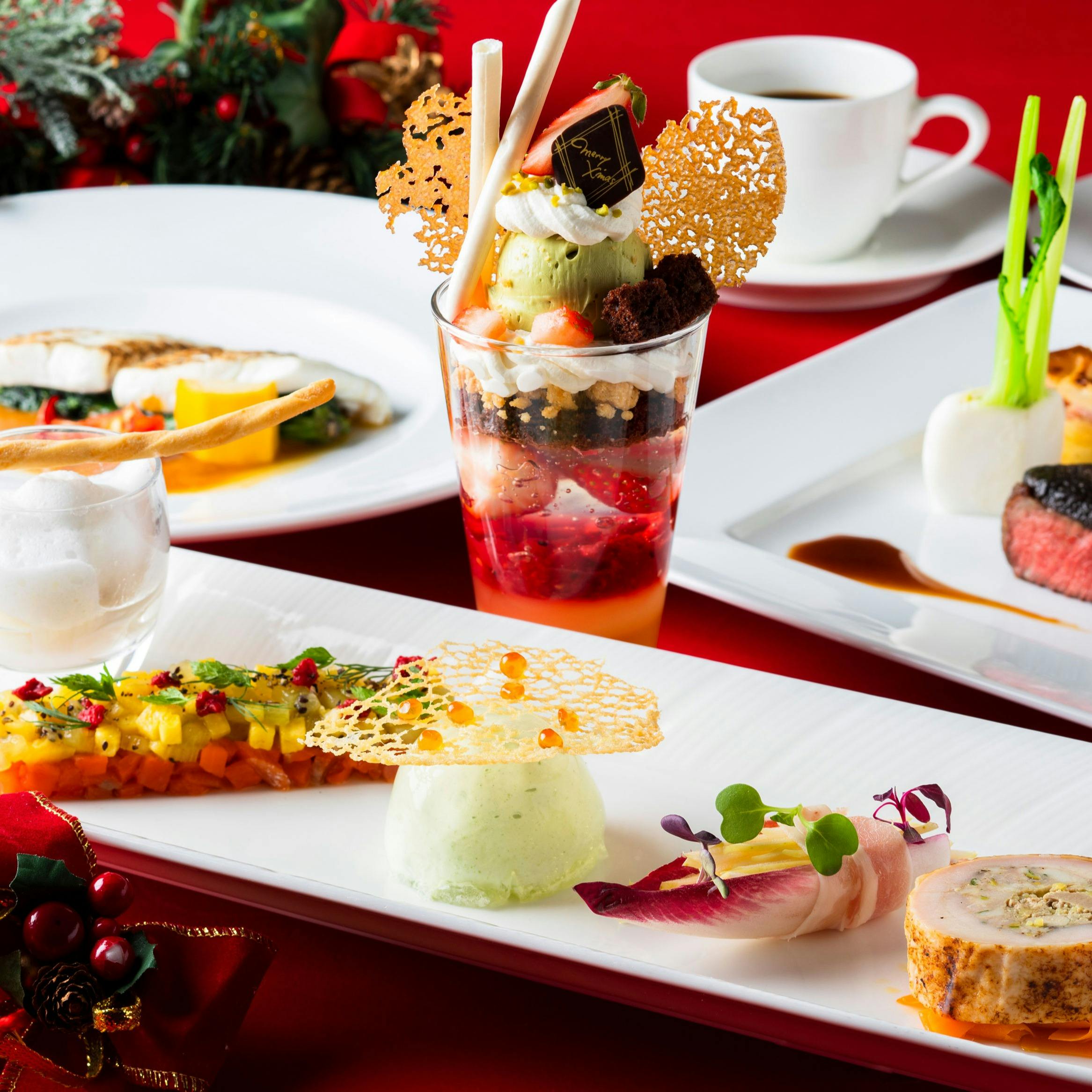 フォーシーズン ニューオータニイン札幌 Xmas クリスマスディナーコース お魚 お肉のwメイン デザート付 19時スタート ディナー プラン メニュー 一休 Comレストラン