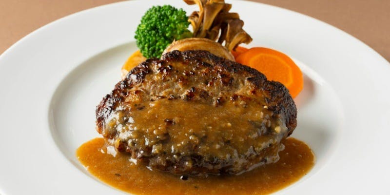 富良野和牛ハンバーグステーキ クミン香るオリジナルジャポネーズソース