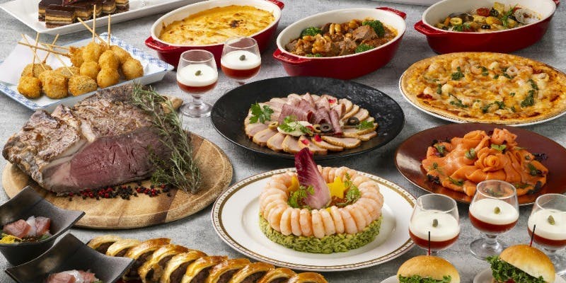 【12月ランチ】ローストビーフや約60種の料理やスイーツのブッフェ（90分制）