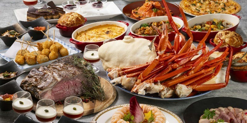 【12月ディナー】紅ズワイ蟹や約70種の料理とスイーツのブッフェ （120分制）