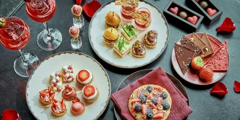 バレンタインアフタヌーンティー＋チョコレートバー＋チョコレートギフト付き（2/14限定）