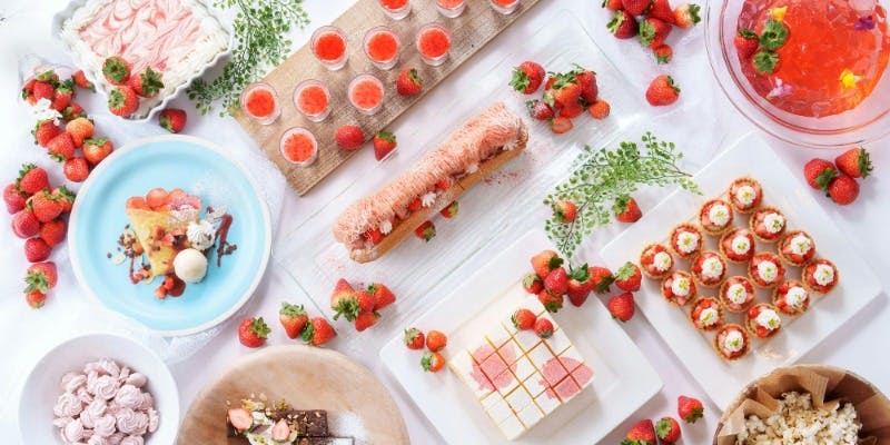 【ランチ】THE STRAWBERRY FESTIVAL 苺のスイーツ＆デリブッフェ～選べるメインディッシュ～（1/7～3/1）