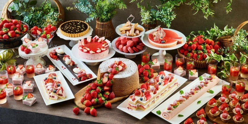【金土日祝日限定】いちごスイーツバイキング　1/9～1/31（金土日祝開催）