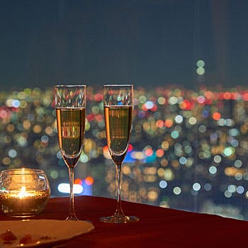 ワイン ダイニング デューク 新宿野村ビル50f ルミエール 誕生日 記念日 デートにおすすめ 全6品 乾杯シャンパン 窓側席 ディナー プラン メニュー 一休 Comレストラン