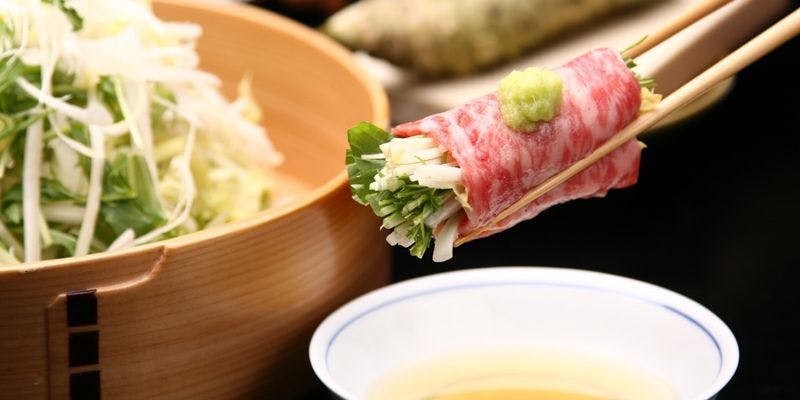 【しゃぶしゃぶ懐石ー蓮ー】黒毛和牛しゃぶしゃぶなど