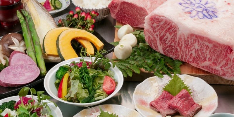 【神戸ビーフステーキコース】サーロイン150g、季節の焼き野菜など全7品＋乾杯ドリンク