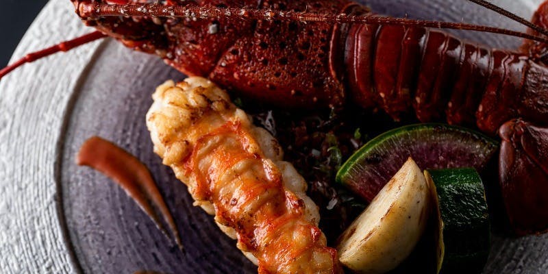 【イセエビコース】記念日や接待にもおすすめ！最高級黒毛和牛と共に堪能＋メッセージプレート