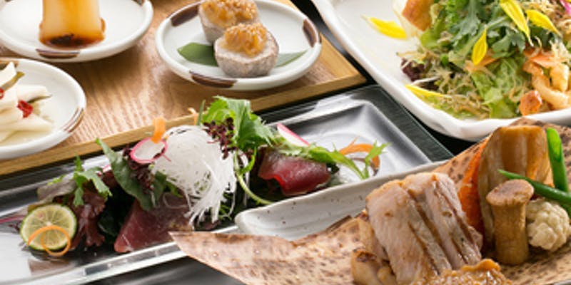 【旬のランチコース】桜山豚料理＆魚料理など全6品＋1ドリンク付き