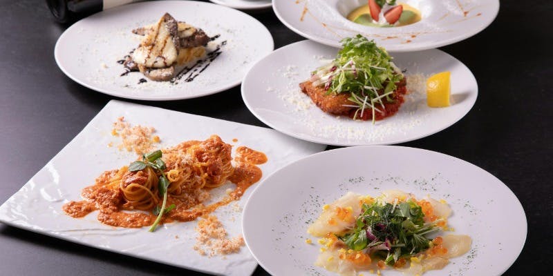 【ランチコース】パスタ・肉＆魚のWメインなど全5品（個室確約/1日一組限定）