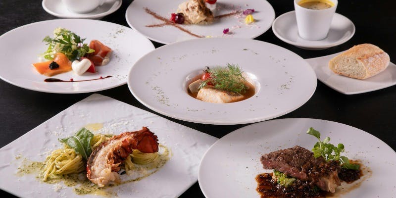 【冬の美食コース・年末年始限定】前菜やパスタ、Wメイン等全6皿