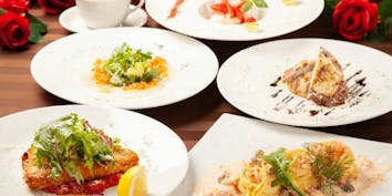 パスタ・肉＆魚のWメインなど全5品 - iNCONTRO Osteria＆Grill／グランドニッコー東京 台場