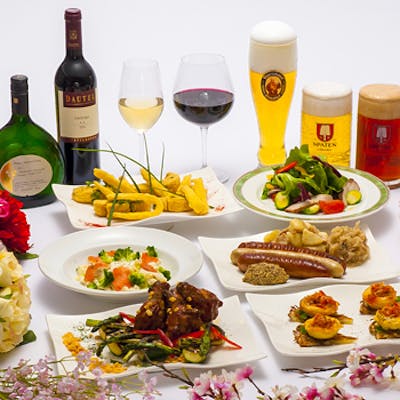 シュタインハウス 新宿西口 シュパーテンコース ソーセージ盛合せ チキンのグリル全7品 樽生ビール全種含む3時間飲み放題 ディナー プラン メニュー 一休 Comレストラン