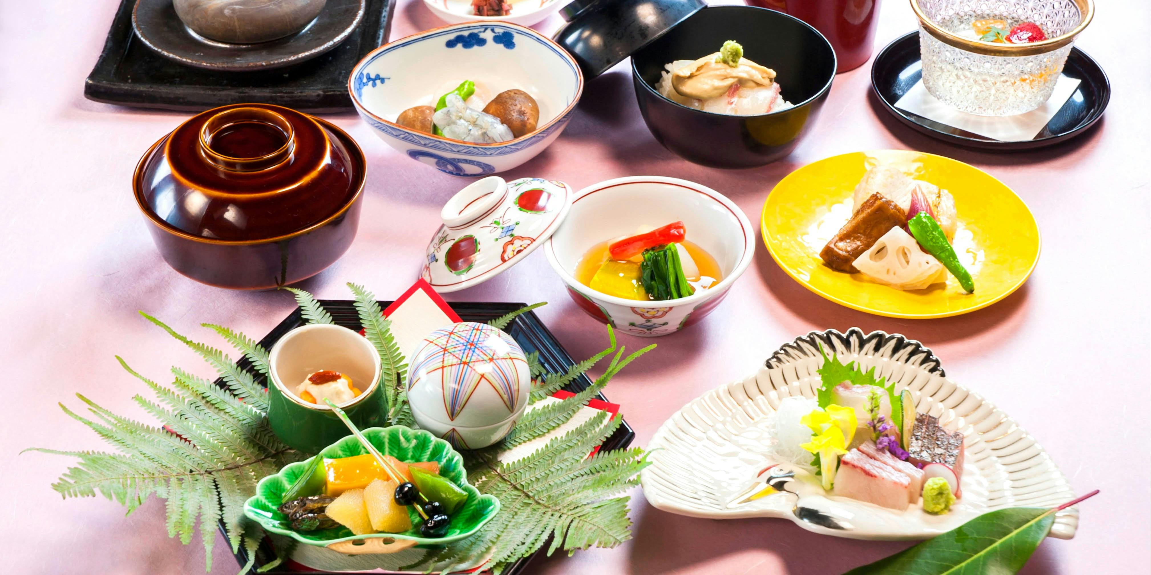 北新地 湯木 新店 【本格懐石：鶴】造里、焼き物、焚合など全8品（個室