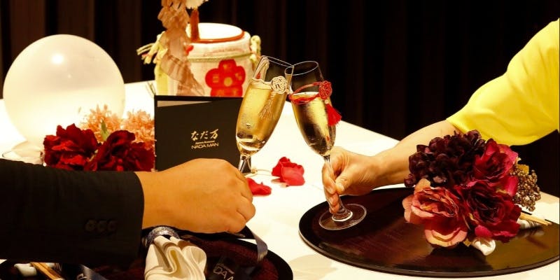 【誕生日ディナーA】＋スパークリングワイン・バースデープレート・フォトサービス（全6皿）