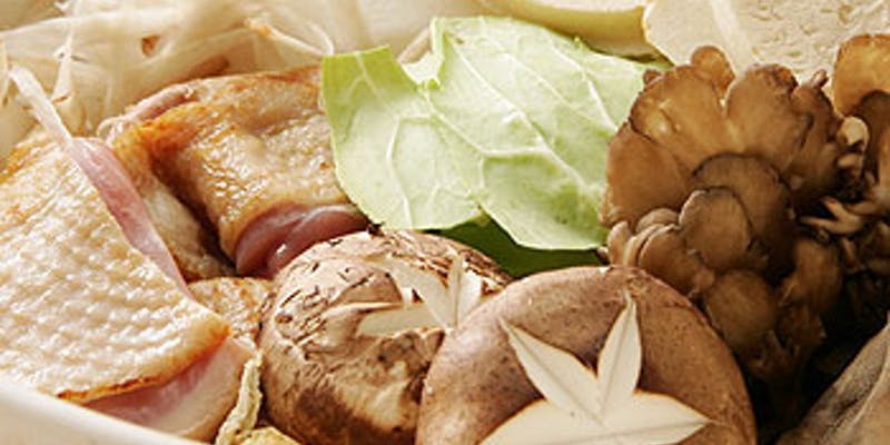 【青森せんべい鍋コース】鮎塩焼、鱧天ぷら、せんべい鍋など全8品＋選べる1ドリンク