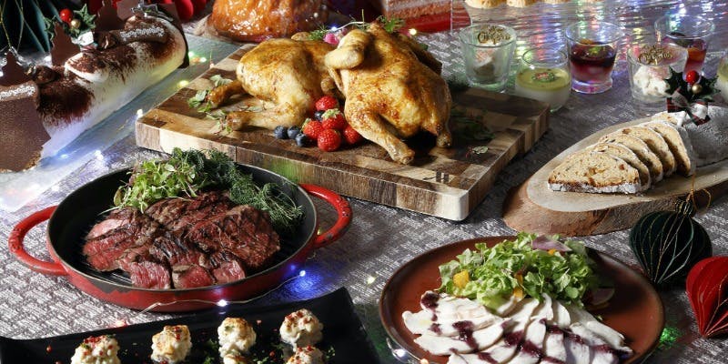 【Xmas2025】ディナーブッフェ Xmas  ブッフェ＋アルコールフリーフロー付（120分制）