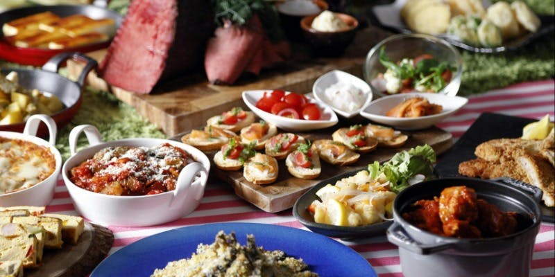 ランチブッフェ　イタリアンブッフェ＋10％OFF（平日：時間無制限　　土日祝：90分制）