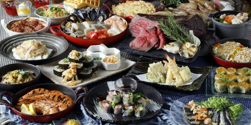 ランチブッフェ　Oceans Festa   ～海の幸ブッフェ～（平日：時間無制限　　土日祝：90分制）