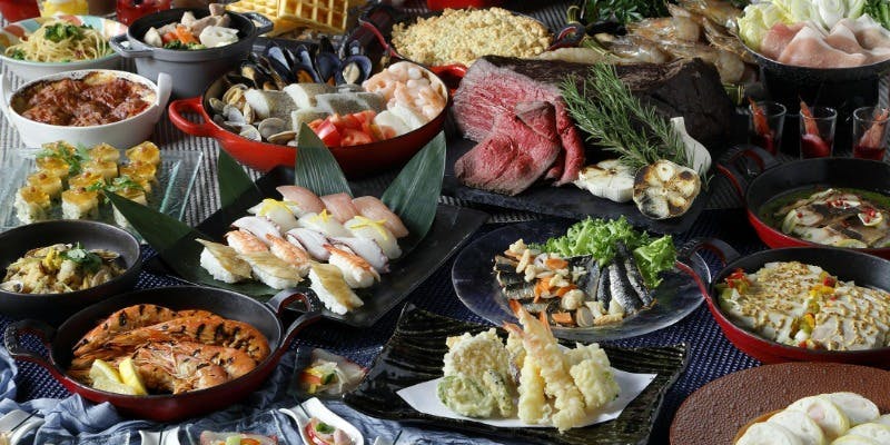 ディナーブッフェ　Oceans Festa   ～海の幸ブッフェ～（平日：時間無制限　　土日祝：120分制）