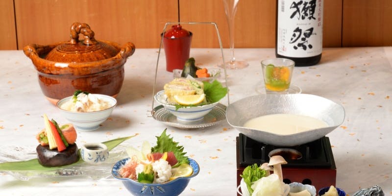 【夏会席】 京都日吉豚の豆乳鍋【個室確約】
