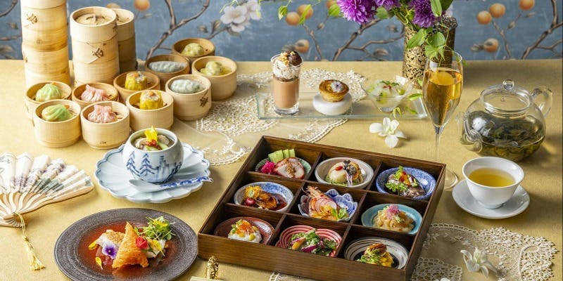 【個室確約15～30名様】土日祝　点心は食べ放題！10品特製料理とデザートからなる飲茶ランチ＋乾杯ドリンク