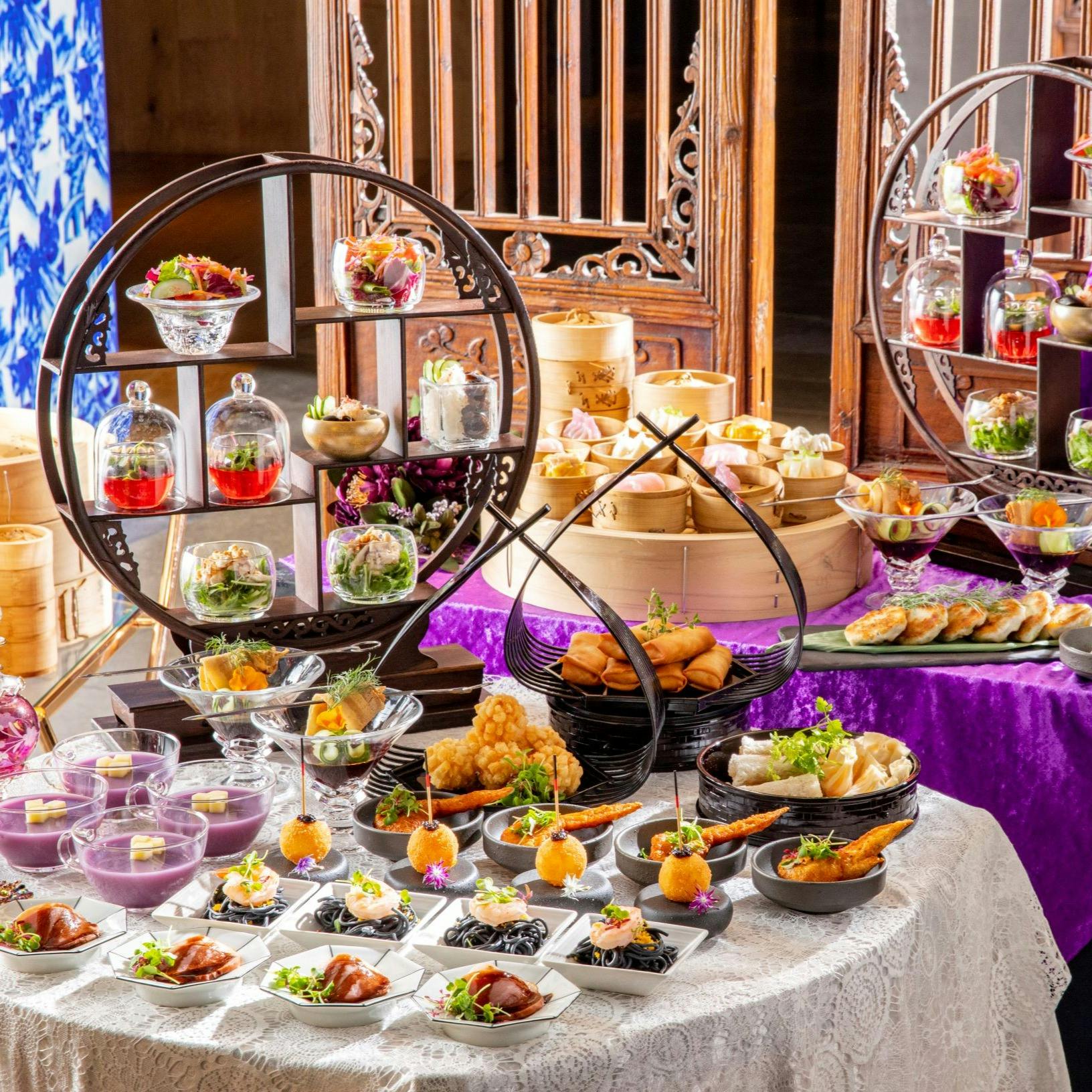 中国料理 王朝 ヒルトン東京 10 1 土日祝 点心は食べ放題 妃たちのチャイニーズアフタヌーンティー 記念日ケーキ ドリンク ランチ プラン メニュー 一休 Comレストラン