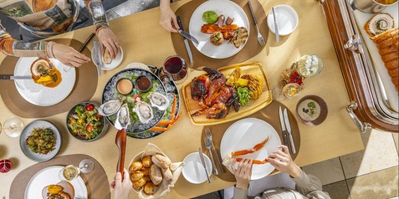 【Xmas2025】シーフードプレート付き！クリスマスランチコース（12/20～12/21）