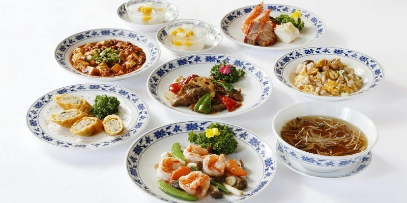 【風花】フカヒレスープや麻婆豆腐など8品　＋選べる1ドリンク＋北京ダック