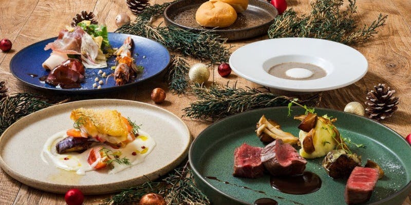 【Xmas2025】甘鯛のローストと選べる肉料理 クリスマスランチ全6品