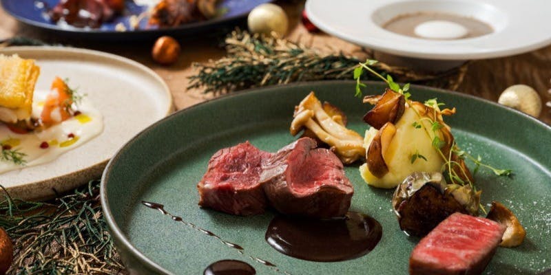 【Xmas2025】選べる肉料理と九州食材で彩る クリスマスランチ全5品