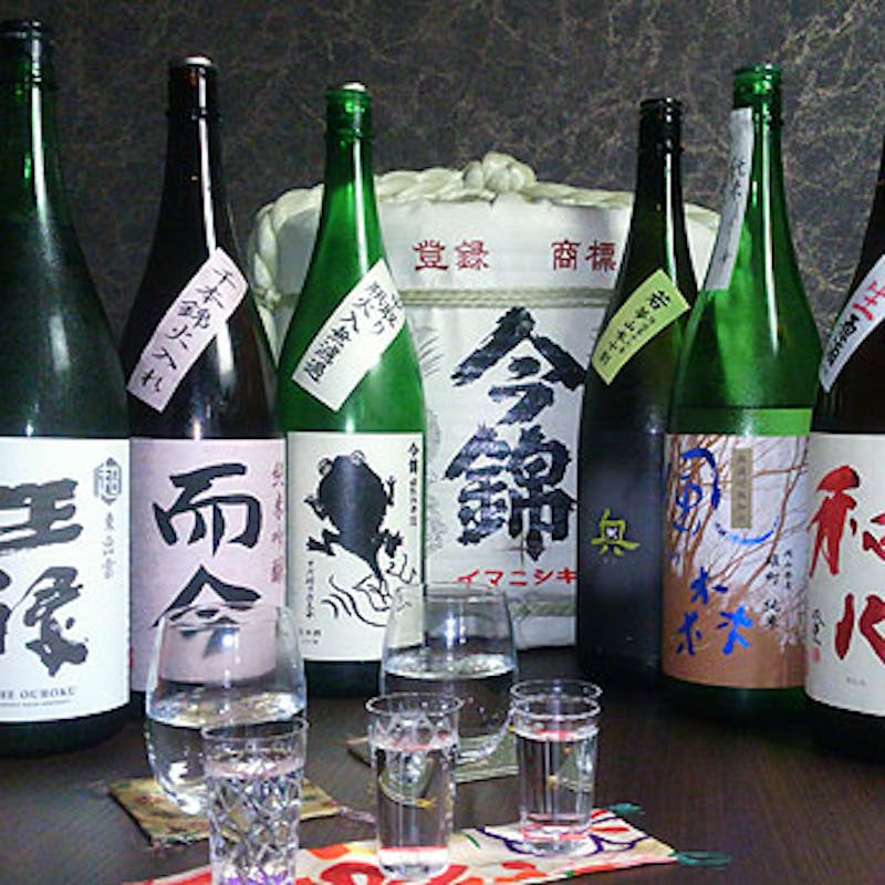 【夜発酵料理コース】（お食事が鯛茶漬け）＋日本酒3種飲み比べ