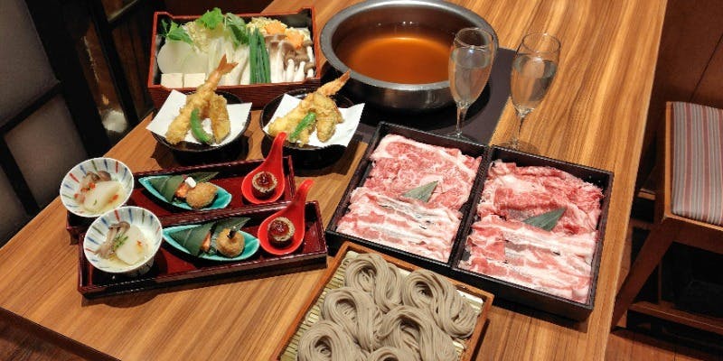 【クリスマス限定！ペアでご利用のお客様向け】　2025合盛そばしゃぶクリスマスペアセット