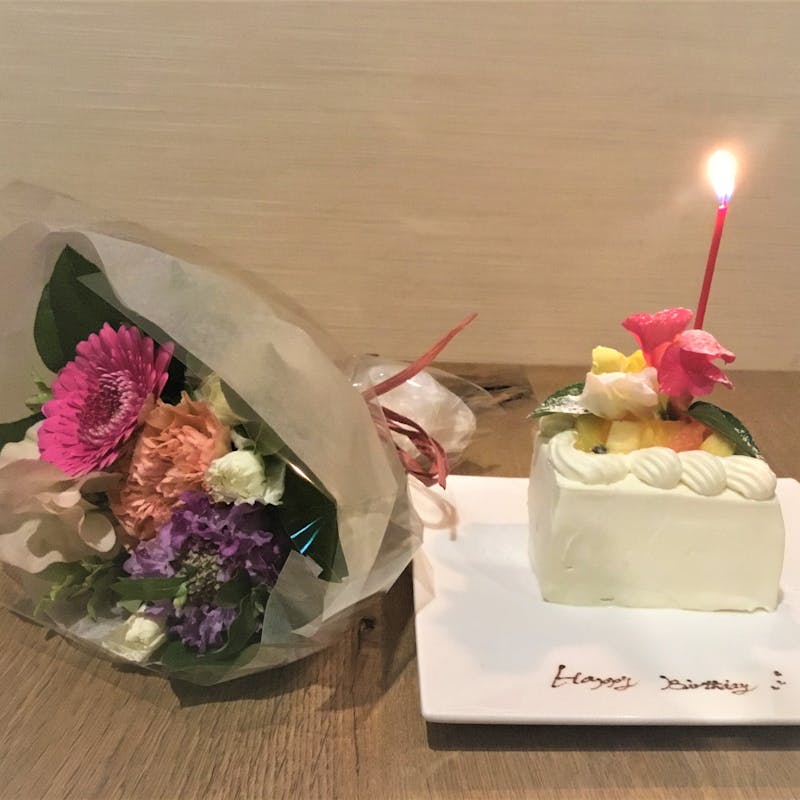 【記念日プラン】Wメイン全7品＋ホールケーキ